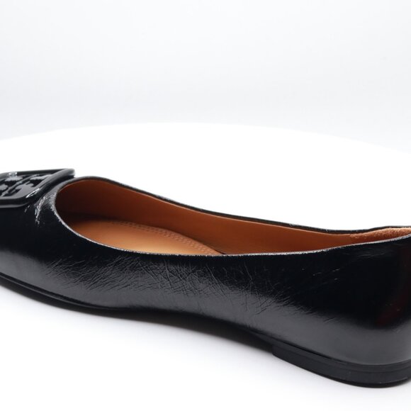 Tory Burch Women's Georgia Perfect Black Flats Wrinkle 6.5 US - Picture 3 of 6